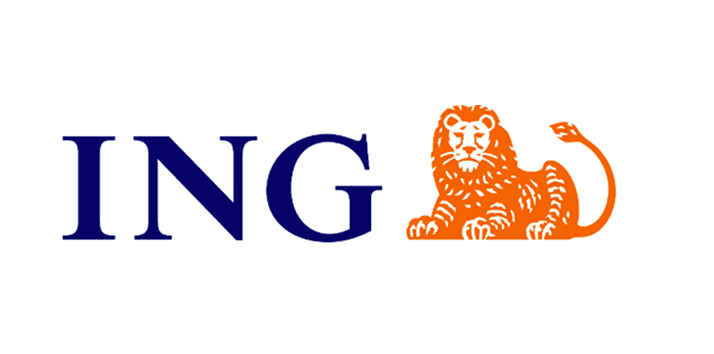 ING logo with orange lion emblem.